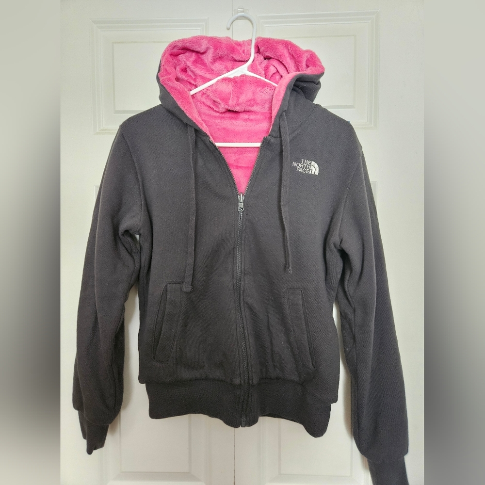 The North Face reversable Jacket - dark grey and Pink